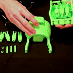 Simplify3D - 3D printed cyborg hand in pieces