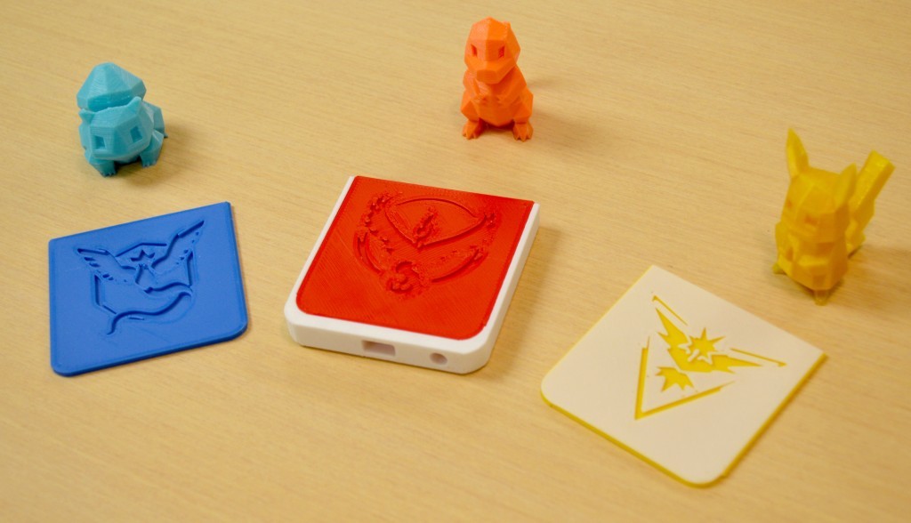 Simplify3D - 3D printed Pokemon Go cards and characters