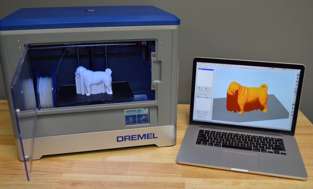 Simplify3D - Dremel printer with laptop