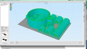 Simplify3D - cuff and chain links model in Simplify3D