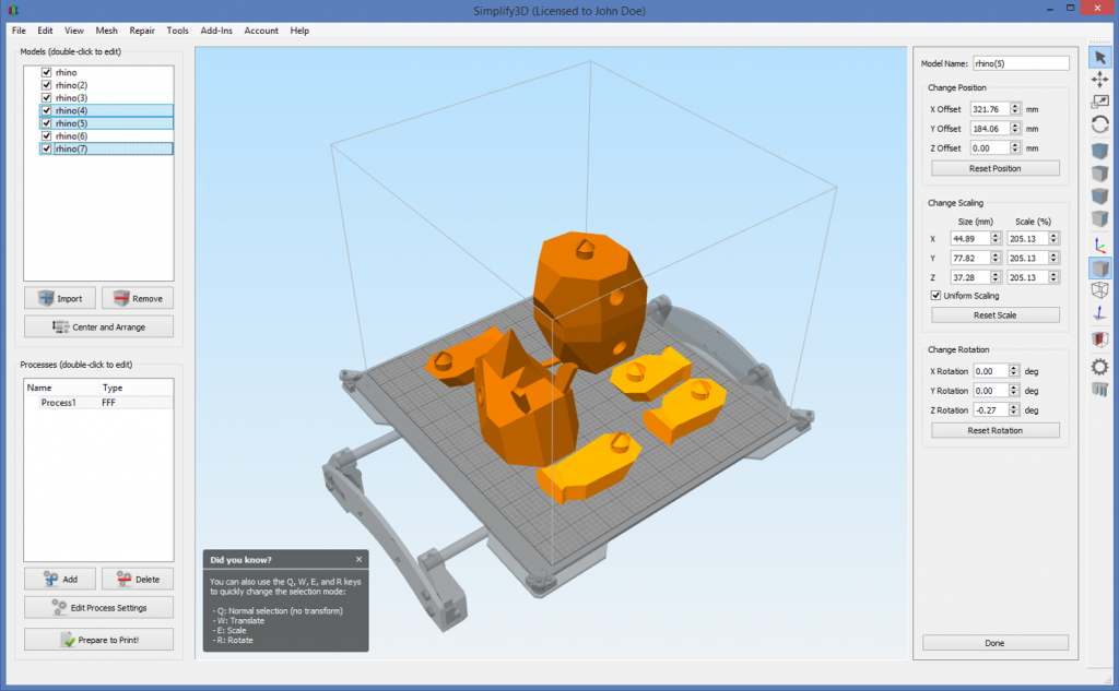 Simplify3D Version of Universal 3D Software | Software