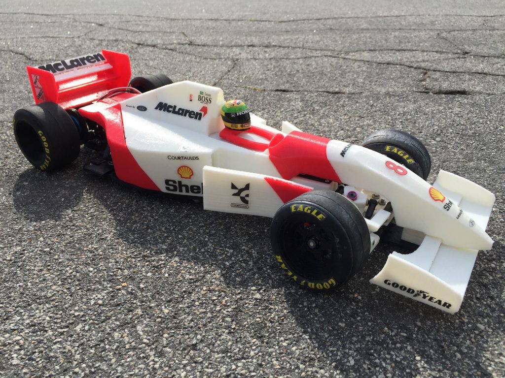 Simplify3D - 3D printed Formula One race car for Ayrton Senna tribute