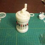 Simplify3D - assembled 3D printed Curta calculator