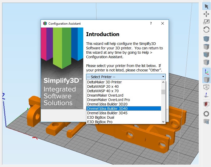 Simplify3D - configuration assistant