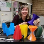 Simplify3D - Abby Brown with 3D printed math equations