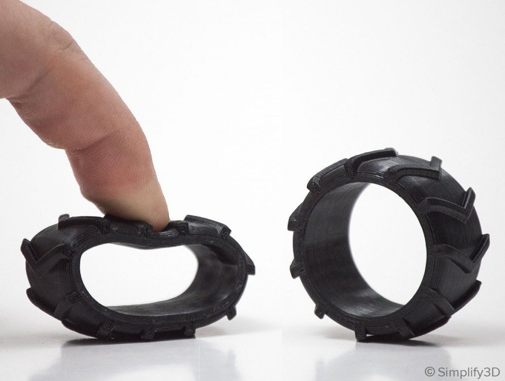 Simplify3D - Flexible filament tires