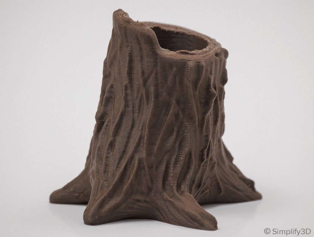 Simplify3D - Wood filament tree stump