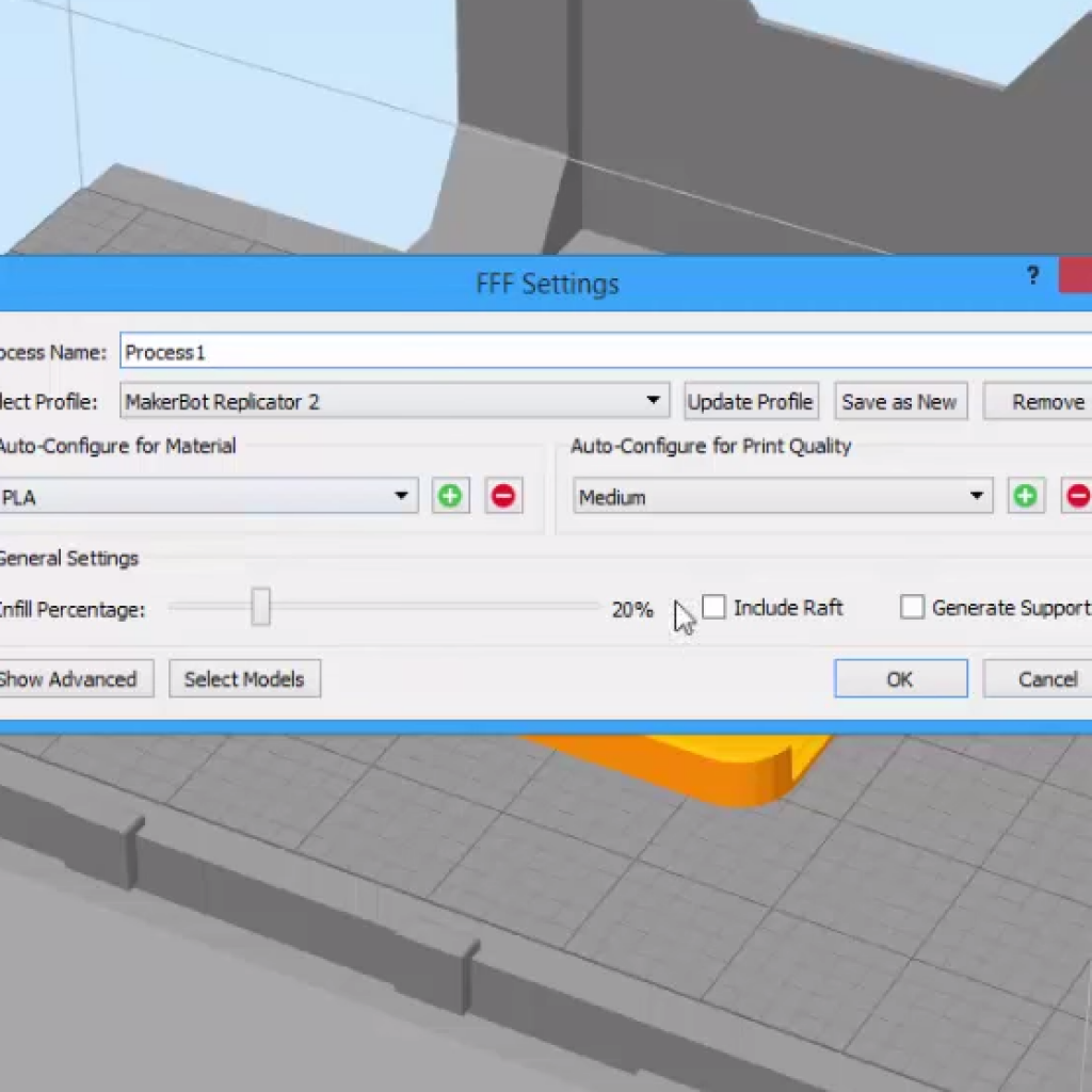 Simplify3D - adding material