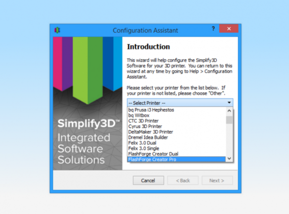 simplify 3d printer profiles