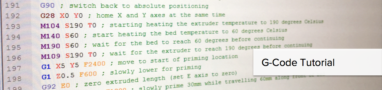 G-code is the language used by computers to communicate with 3D