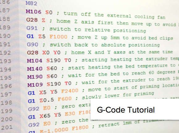 G-code is the language used by computers to communicate with 3D