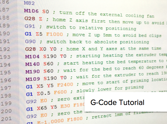 Beginners Guide to 3D Printing G-Code Commands