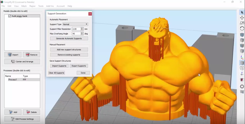 simplify 3d supports simplify 3d supports