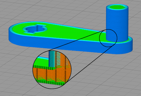Simplify3D - intelligent top and bottom solid layers
