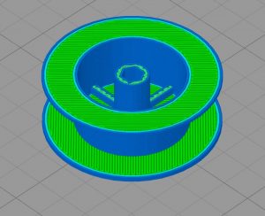 Simplify3D - turbine wheel with perimeter only walls
