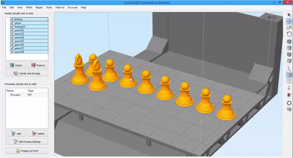 Simplify3D - using the interface