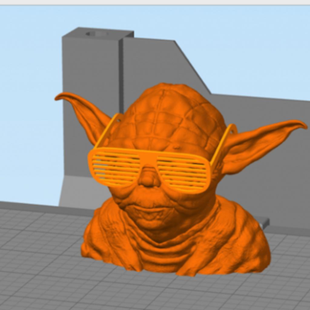 Simplify3D - transform gizmo with yoga model