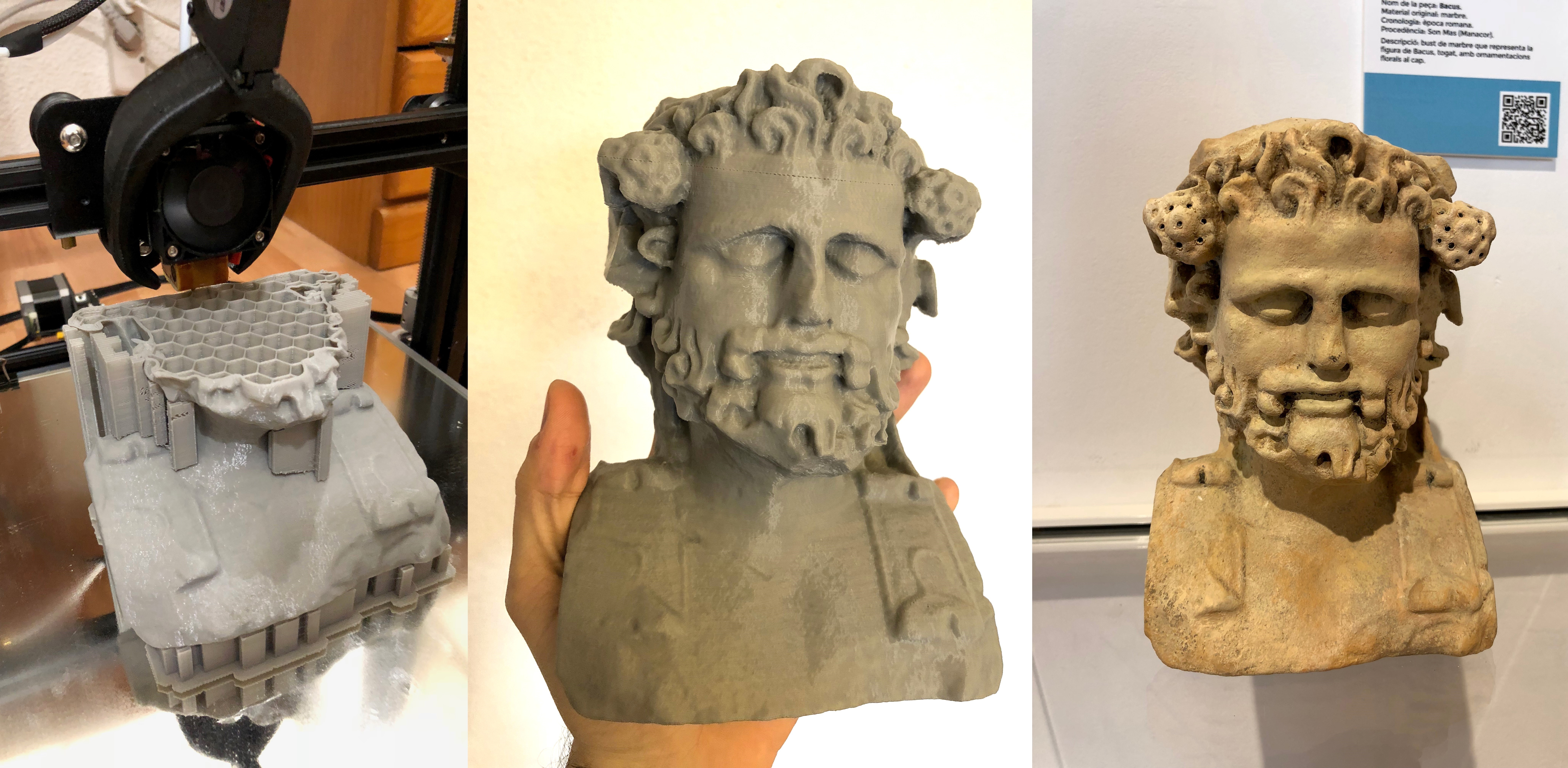 Simplify3D - 3D printed Montaje Pasos bust