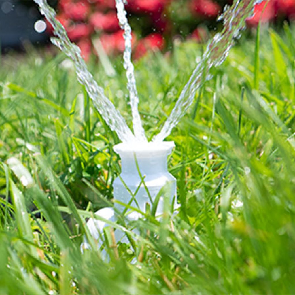 A sprinkler may look simple, but there was quite a bit of planning and testing to perfect the internal water channels, threads, and moving parts.