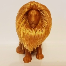 Simplify3D - 3D printed lion with mane front view