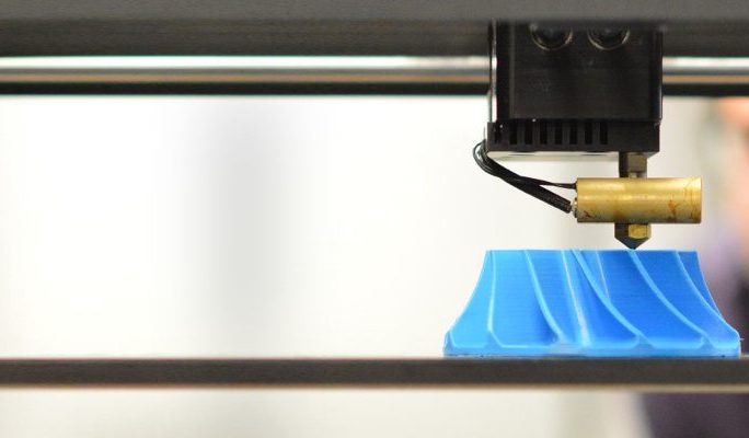 Simplify3D - 3D printed turbine on printer