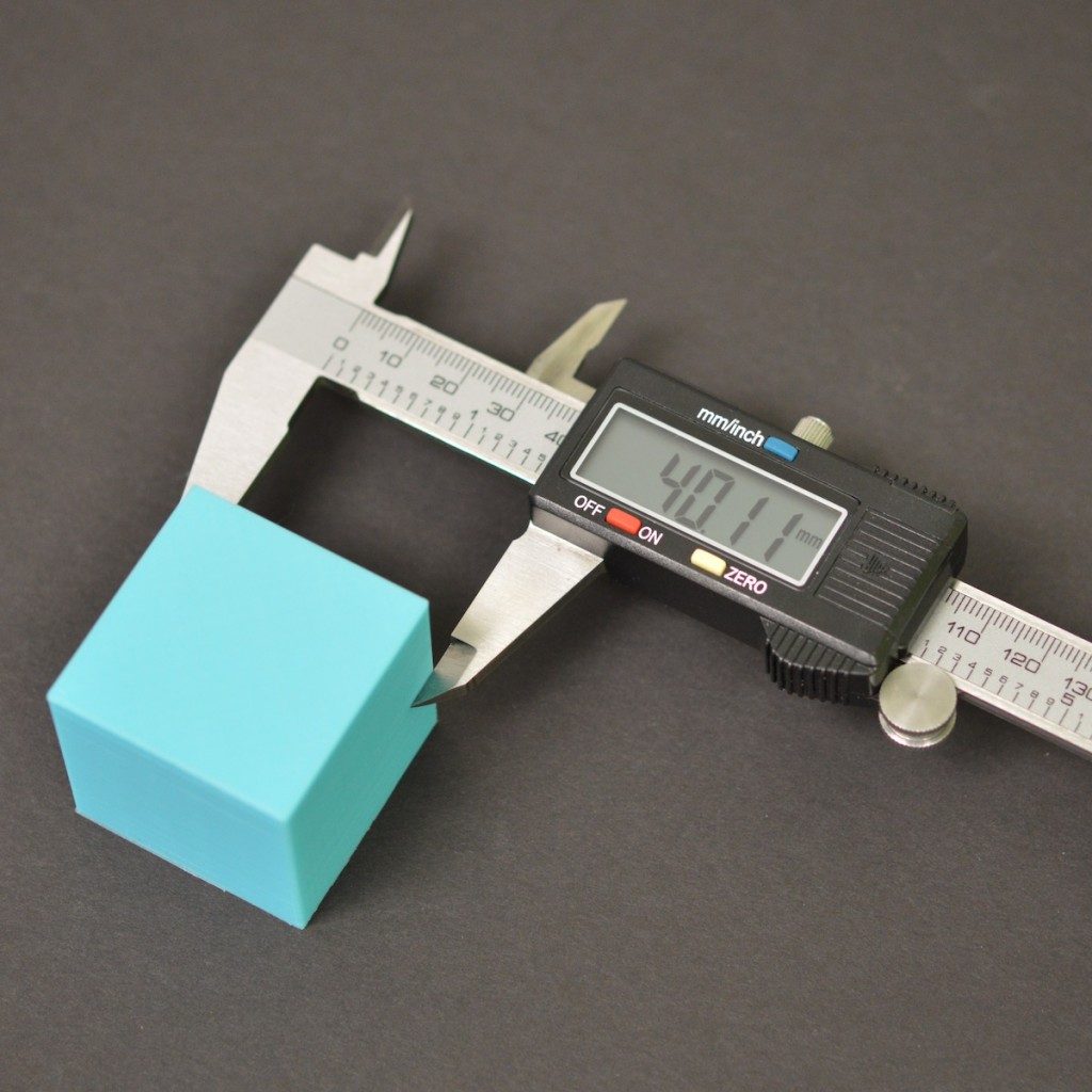 Simplify3D - dimensional accuracy calipers